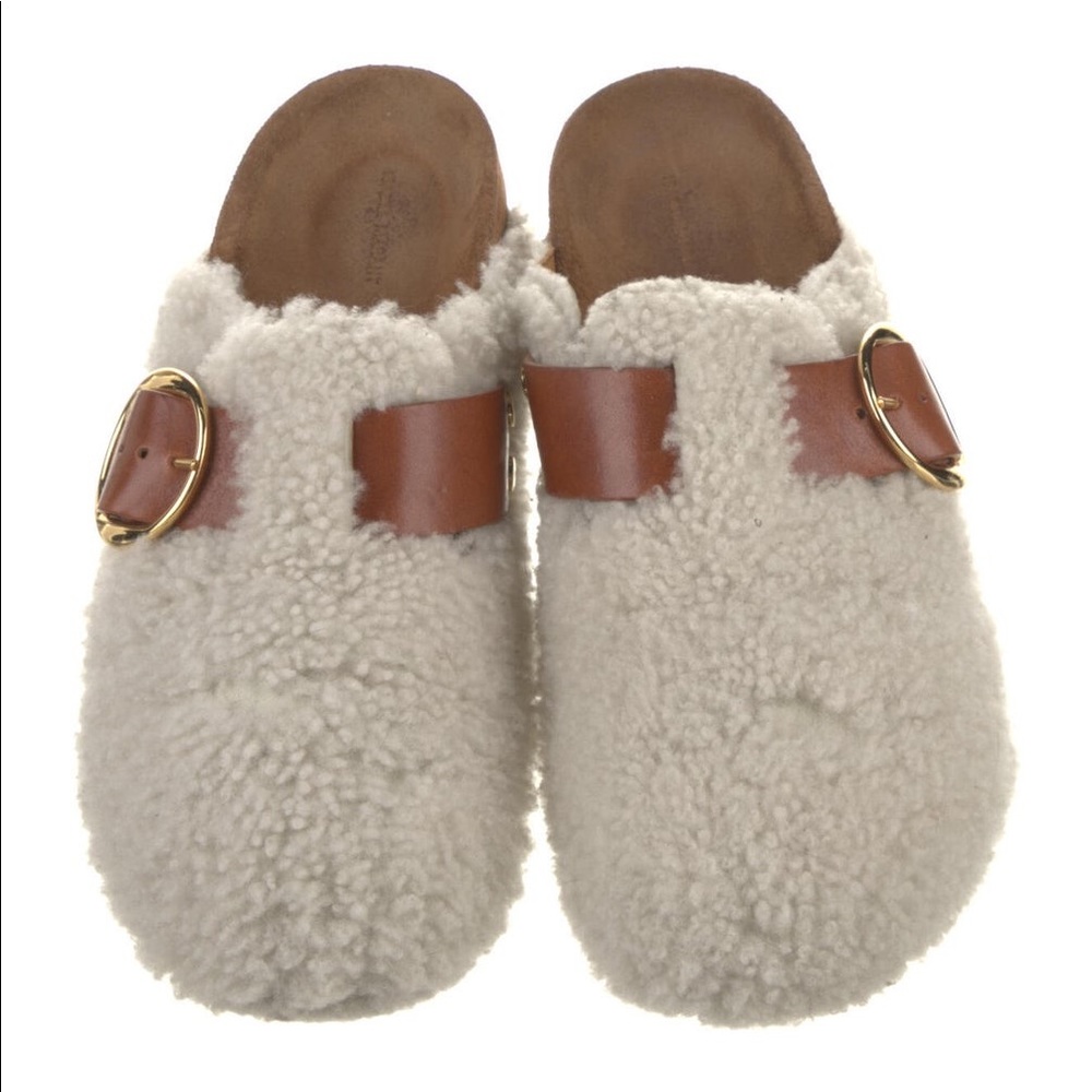 Isabel Marant Shearling Mirvin Mules/Clogs